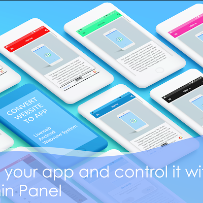 Liveweb Android Webview App With Admin Panel | convert your website to app